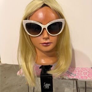 Juicy White Cat-Eye Sunglass